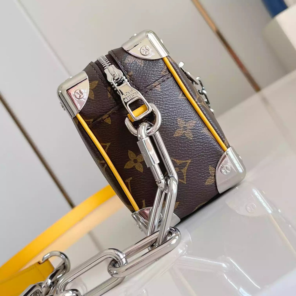 ミニソフトトランク サフラン イエローモノグラム マカッサルコーティングキャンバス＆カウハイドレザー M12767 – LW423