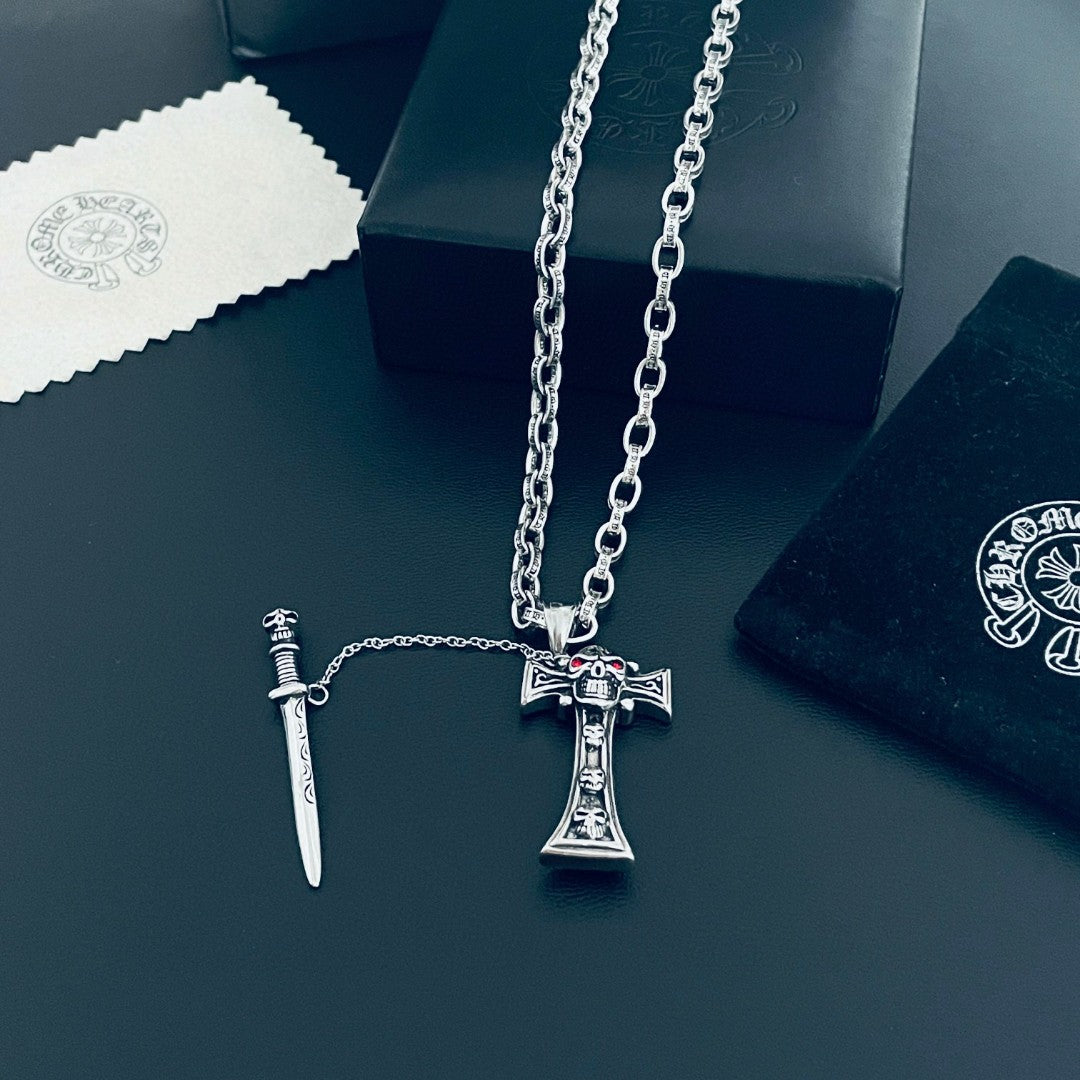 【Chrome Hearts】ネックレス、新しいネックレス万能シンプルファッションオーナメント