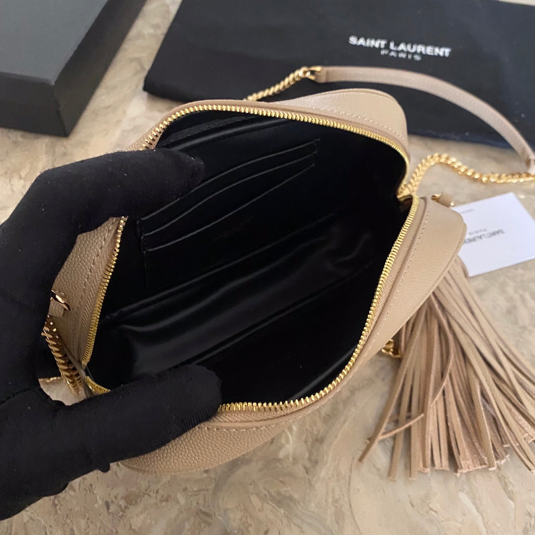 YSL ミニ ルー キルティングレザー カメラバッグ