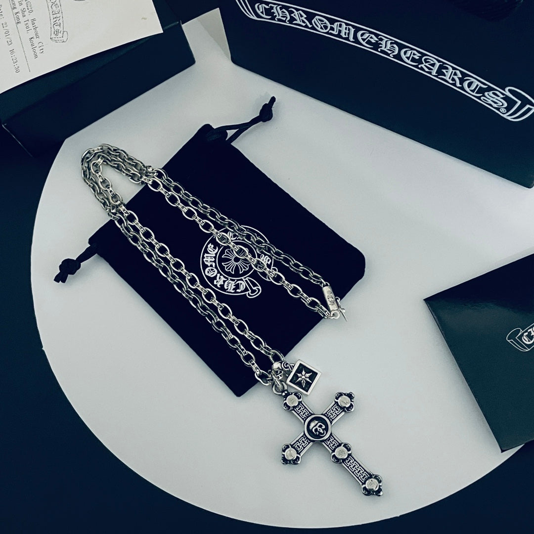 【CHROME HEARTS】クロムハーツ、新しいネックレス万能シンプルファッションオーナメント