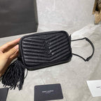 YSL 612579 イヴ・サンローラン 585040 ルー ミニバッグ ブラック ブラック