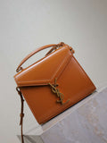 YSL 623930 カサンドラ ミニトップハンドル（箱入り）サンローラン タン