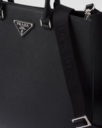 ★PRADA直営店★ブラック サフィアーノレザー トートバッグ