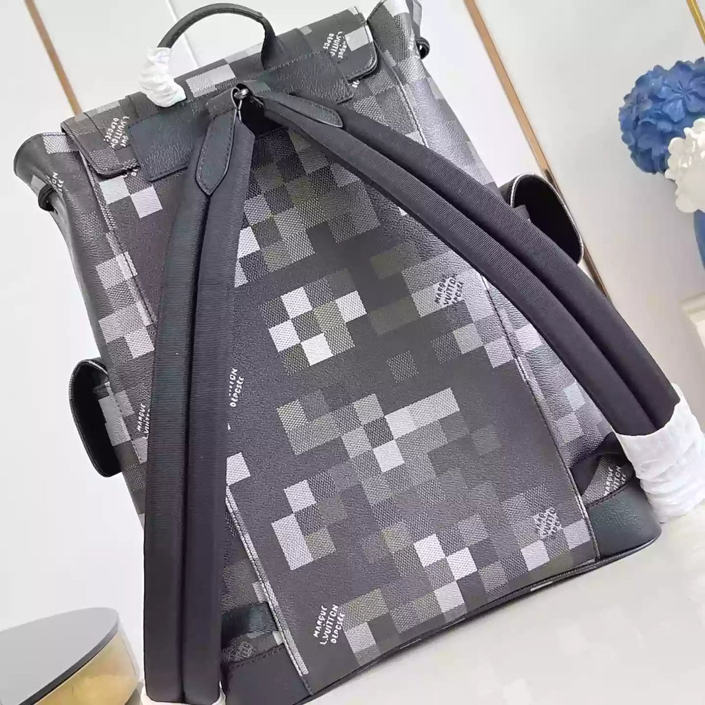 クリストファー MM バックパック ブラック ダモフラージュ ブラック キャンバス M14952 – LW334
