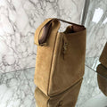 YSL 753837 LE 5 A 7 サプル ラージ スエード ブラウン