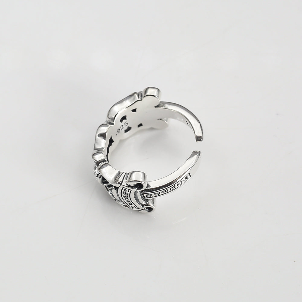 【Chrome Hearts】 男性と女性のためのクロエハートファッションパーソナリティリング