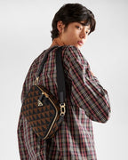 ★PRADA直営店★エンブロイダリー ファブリックバッグ