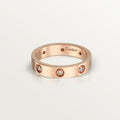 ラブウェディングバンド、8個のダイヤモンド