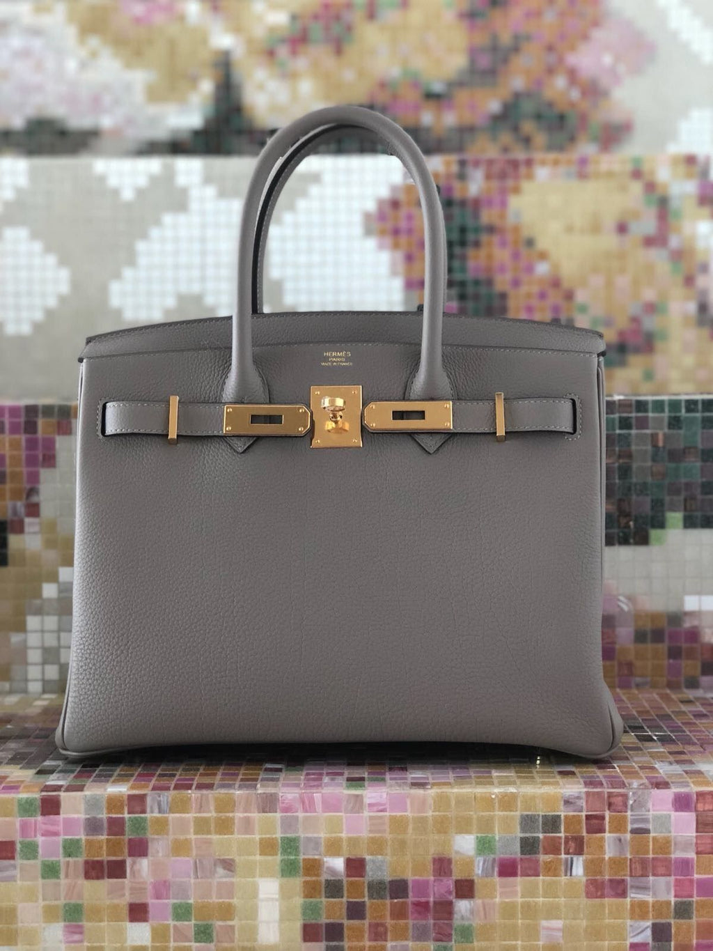 エルメス バーキン 30 グリスマイヤー トゴ ゴールド金具
