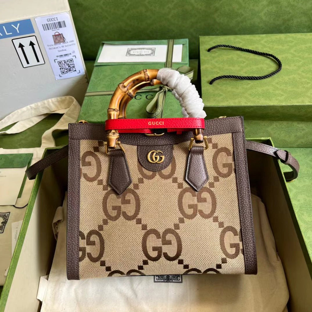 グッチ ダイアナ ジャンボ GG スモール トートバッグ - nonlienmn