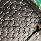GUCCI マイクロ GG レザー ミニ ドーム クロスボディバッグ - nonlienmn