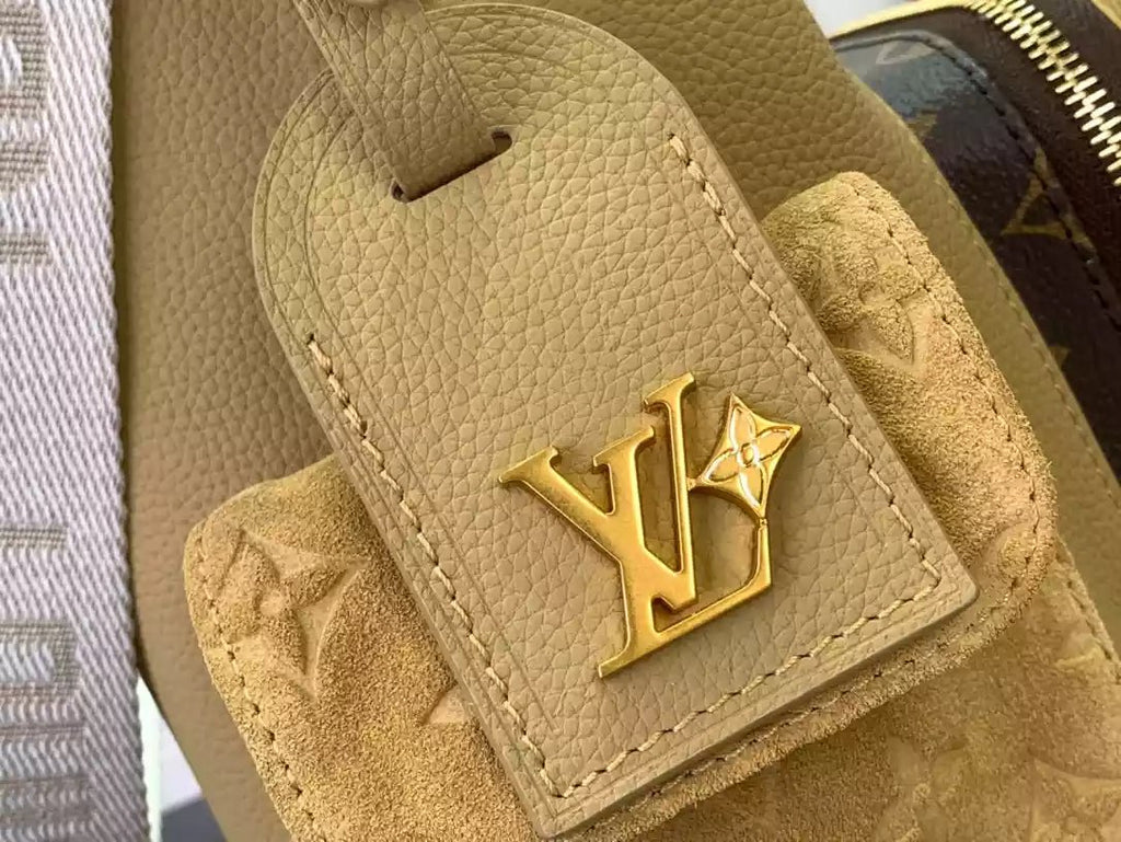 LV ホーボー カーゴバッグ（ベージュ カウハイドレザー＆モノグラム コーティングキャンバス） – LW167 - nonlienmn