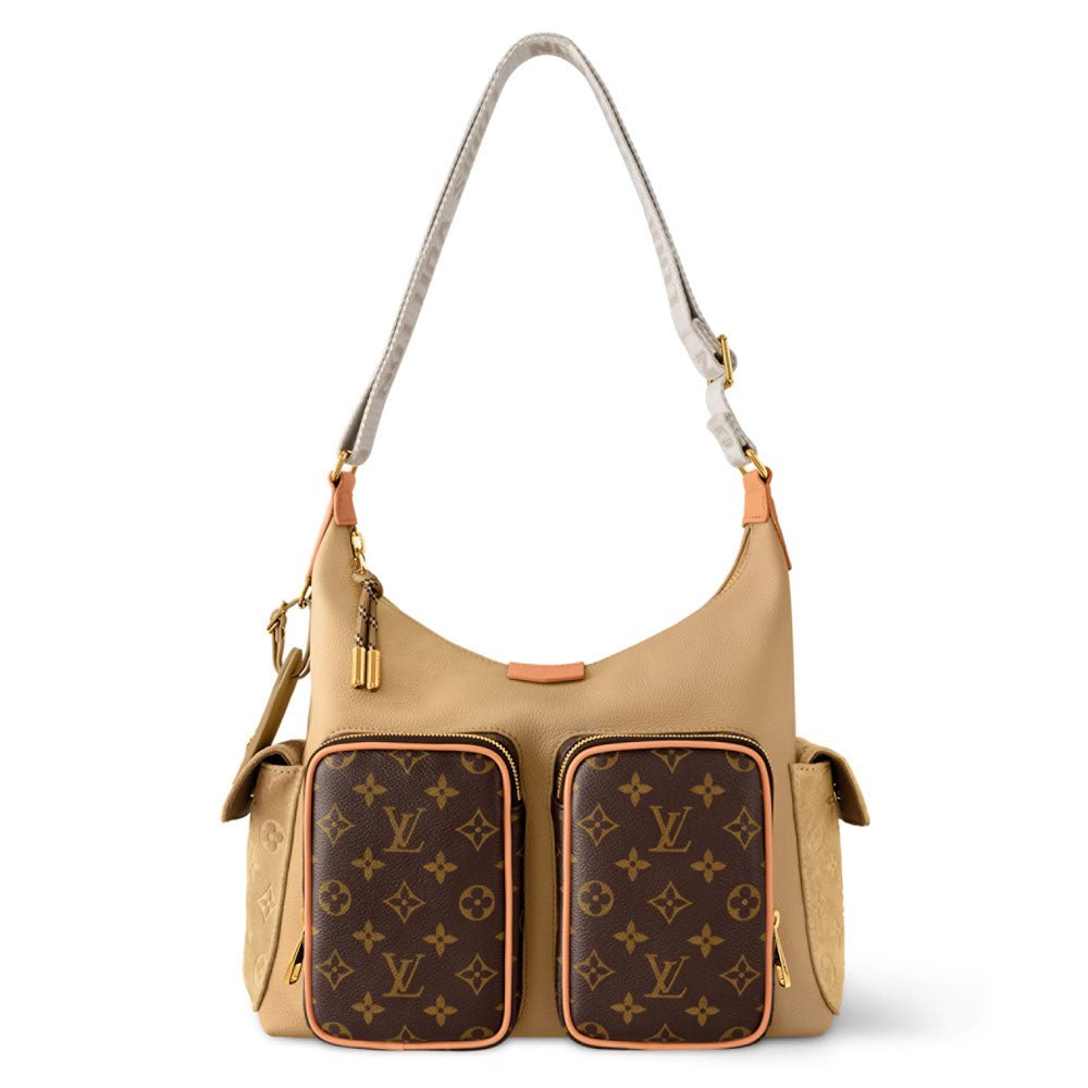 LV ホーボー カーゴバッグ（ベージュ カウハイドレザー＆モノグラム コーティングキャンバス） – LW167 - nonlienmn